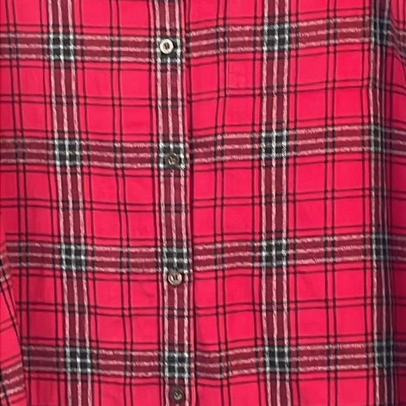 Roots Canada Men's M FLANNEL Soft Buffalo Plaid Red - Picture 3 of 12